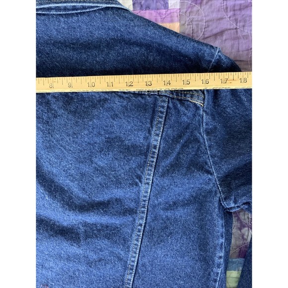 VTG Rustler Denim Jean Jacket Size Youth Kid’s Medium Button Down Made in USA - Picture 8 of 9